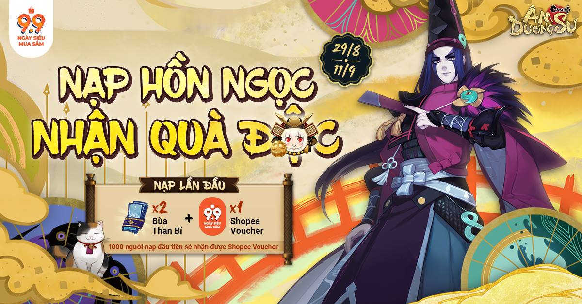 Âm Dương Sư Cập Nhật Ngày 29/08