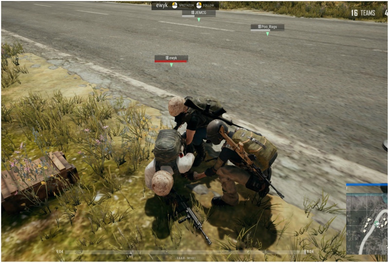 vị trí cơ bản trong Squad PUBG