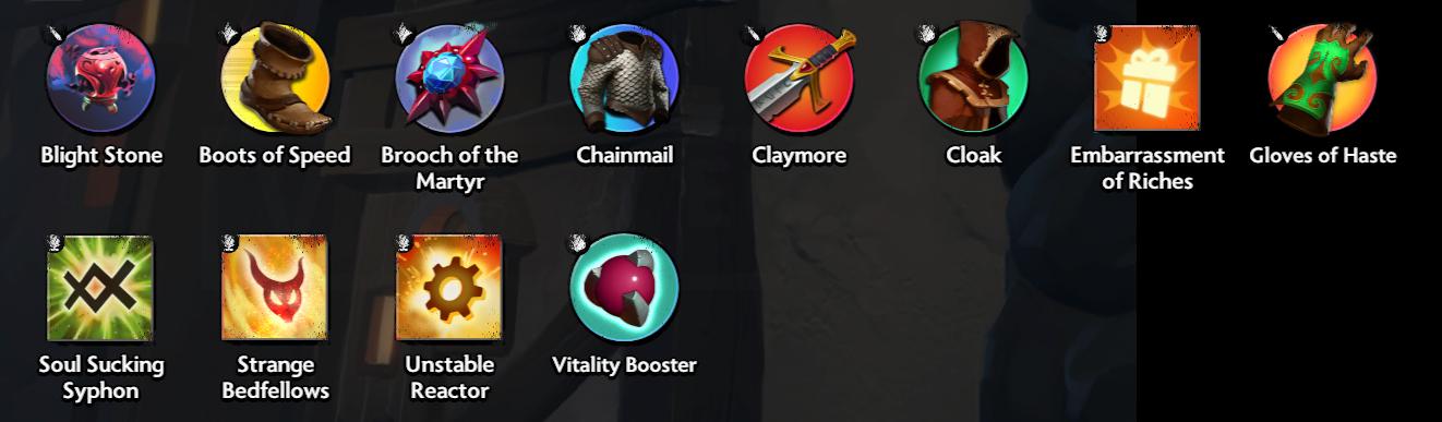 Trang bị và hiệu ứng Dota Underlords