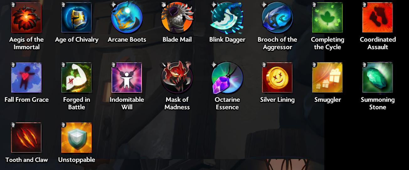 Trang bị và hiệu ứng trong Dota Underlords