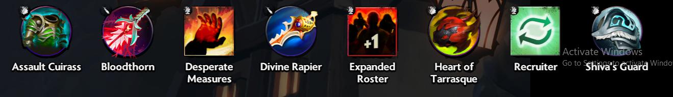 Trang bị và hiệu ứng trong Dota Underlords
