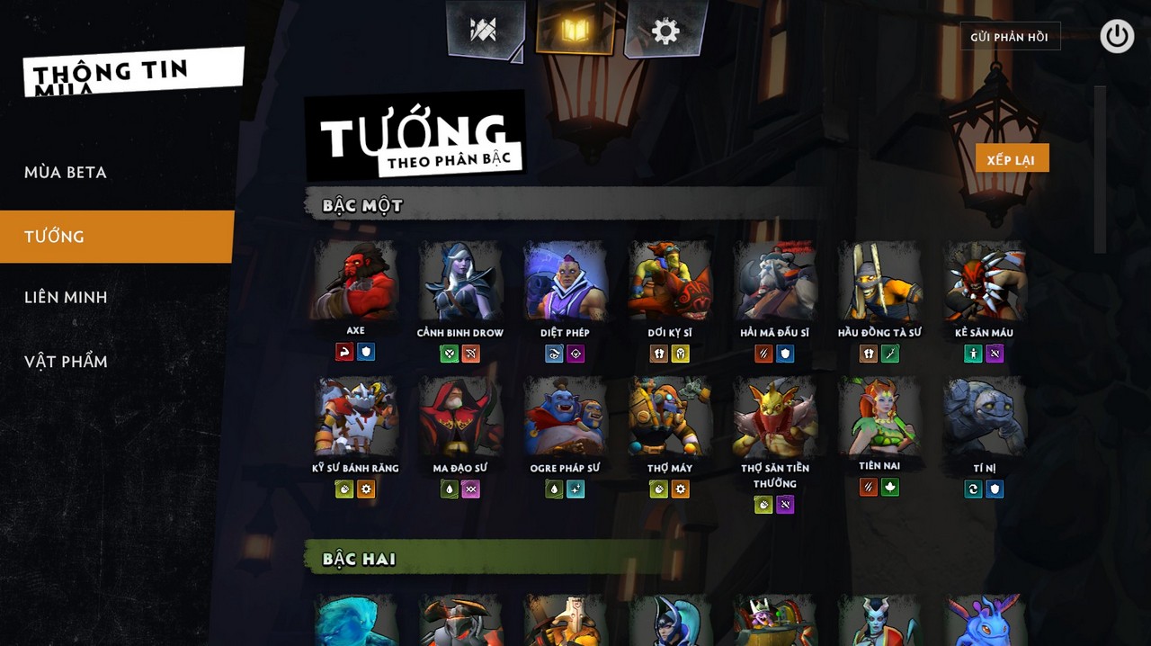 Dota Underlords chức năng
