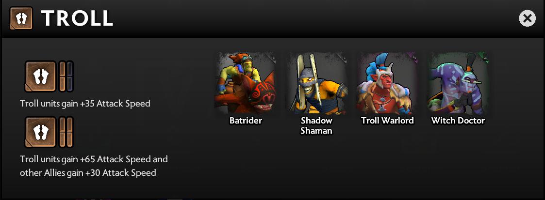 tộc trong Dota Underlords