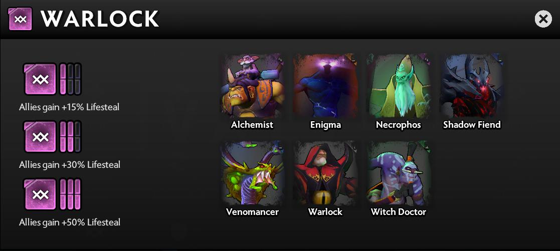 tộc trong Dota Underlords