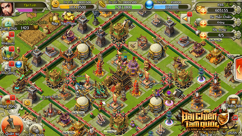 game chiến thuật xây thành tam quốc