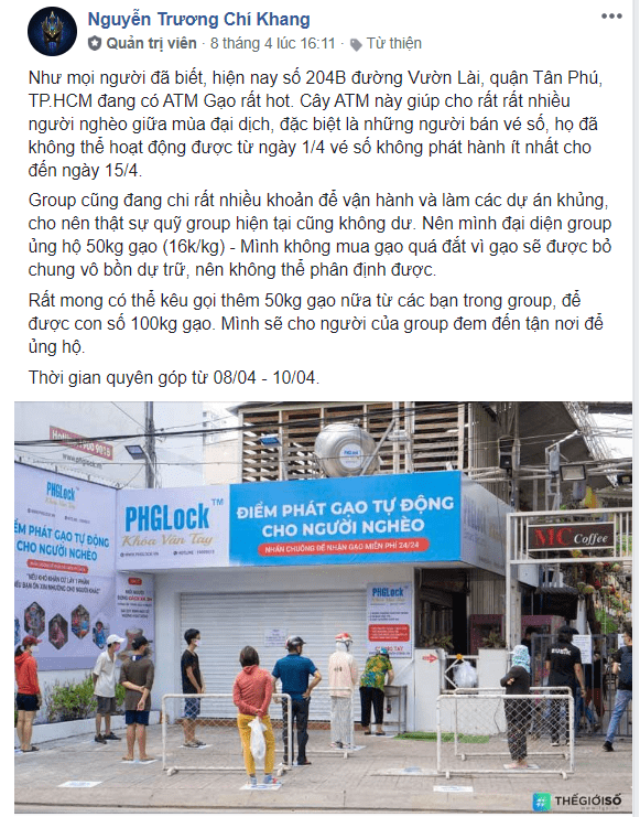 CSCTĐ kêu gọi góp gạo