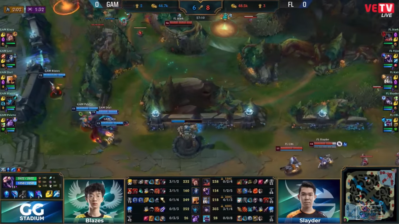 GAM vs FL ván 1
