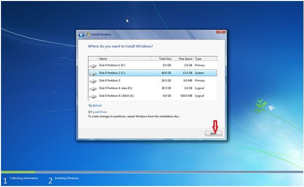 windows 7, cài win 7, cài windows 7, cách cài win 7, cài win 7 ổ cứng, cài win 7 hdd