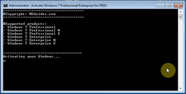 active win 7 cmd, crack windows 7, crack win 7, active win 7, kích hoạt win 7, win 7 bản quyền