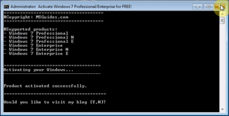 active win 7 cmd, crack windows 7, crack win 7, active win 7, kích hoạt win 7, win 7 bản quyền