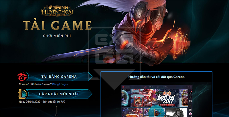 lmht, hướng dẫn tải lmht, hướng dẫn cài garena, garena, garena pc