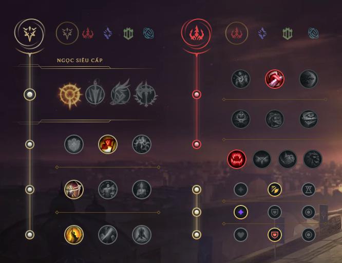 Bảng ngọc Vayne đi top