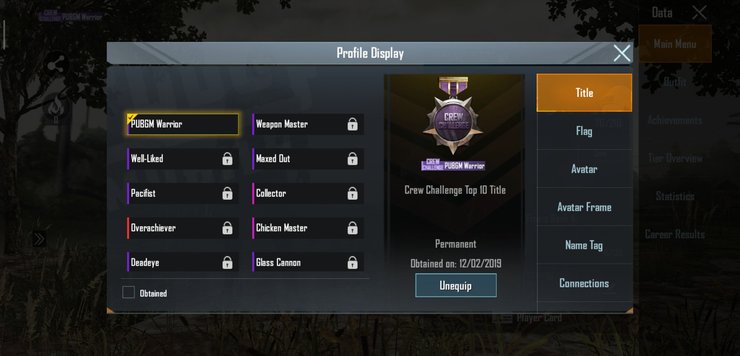 PUBG Mobile Crew Challenge, cập nhật bảo mật, update