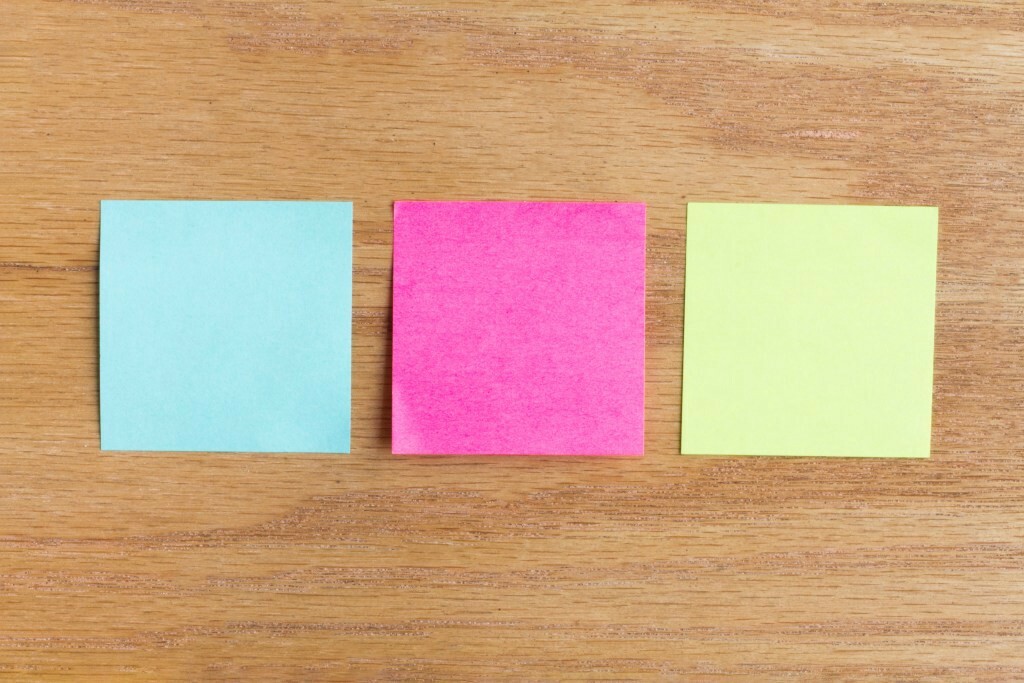 sticky note, giấy nhớ, note