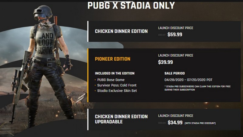 Google Stadia bạn có thể chơi PUBG PC trên điện thoại di động