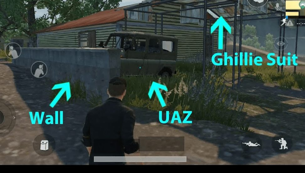 PUBG Movile, đồ cỏ, trang phục ngụy trang, phòng, chế độ, vị trí