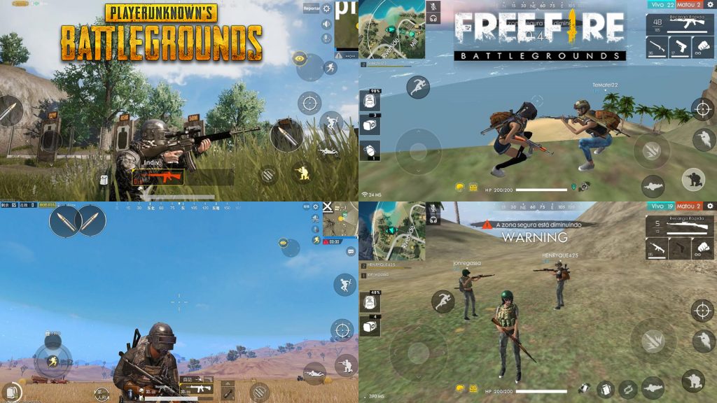 PUBG Mobile, Free Fire, so sánh, chơi game, hay, đẹp, pay to win