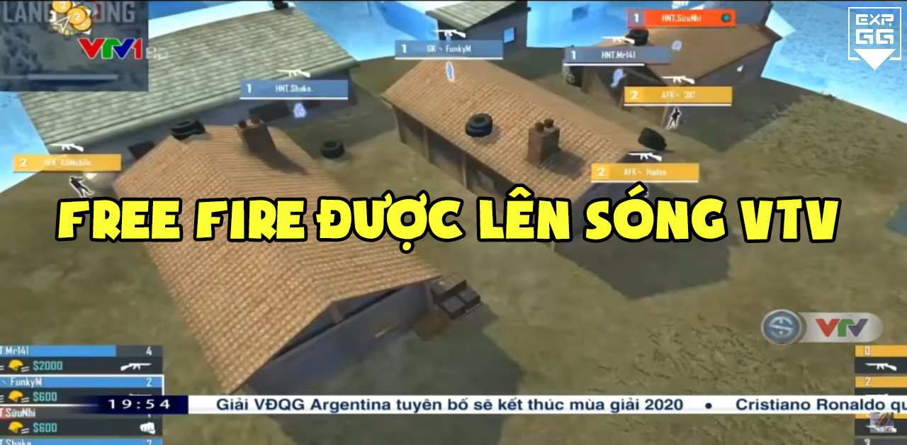 Free Fire lên sóng vtv