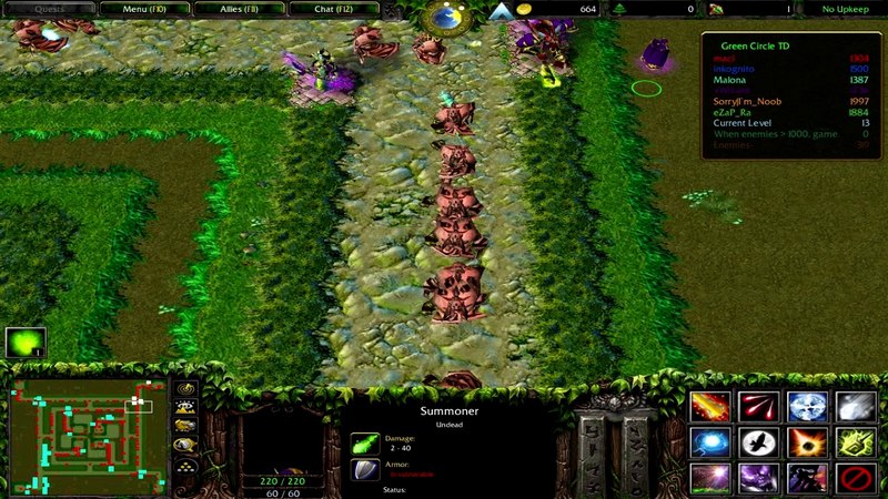 green circle td, map xây nhà warcraft 3, tower defense warcraft 3, custom map warcraft 3, warcraft 3