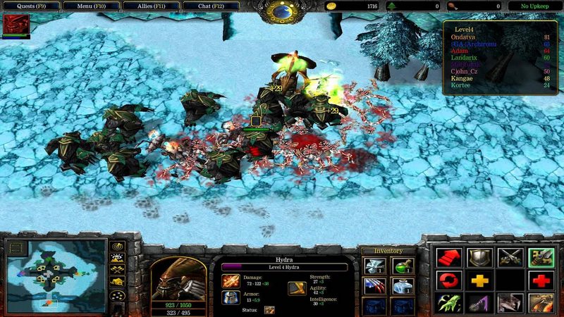 hero survival x, map thủ cửa warcraft 3, map defense warcraft 3, warcraft 3
