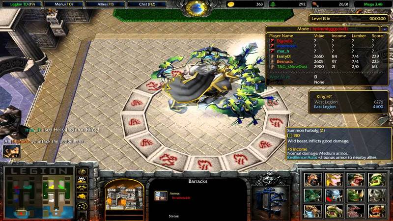 legion td, legion td mega, custom map warcraft 3, warcraft 3
