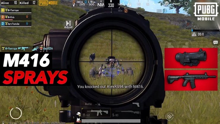 PUBG Mobile, ống ngắm, 6x, sử dụng