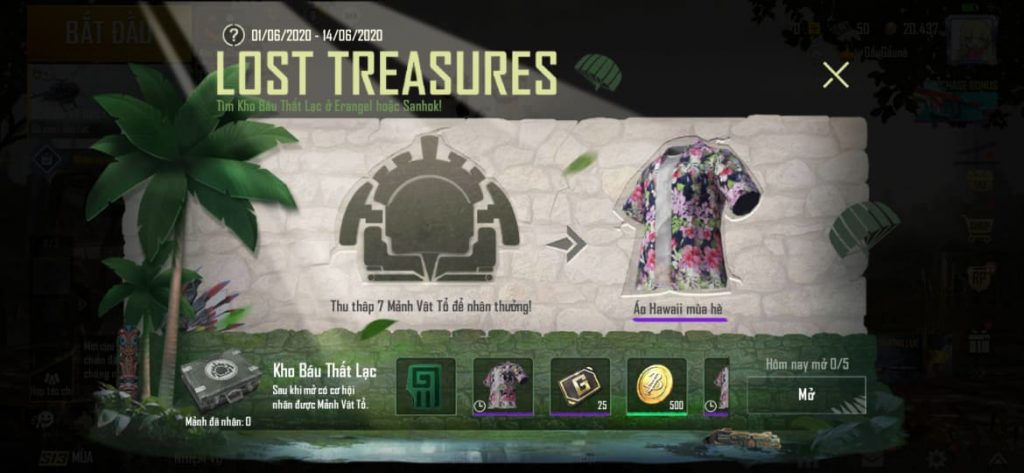 PUBG Mobile, Sanhok, sự kiện, chế độ, Thám Hiểm Rừng Sâu, Jungle Adventure