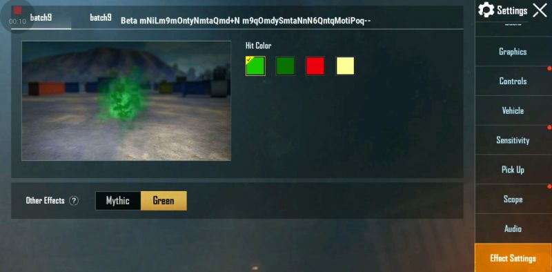 PUBG Mobile, tính năng cài đặt mới, Update 0.19.0, hiệu ứng