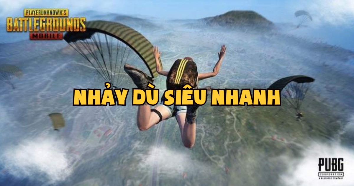 Làm sao để nhảy dù nhanh hơn trong PUBG Mobile?