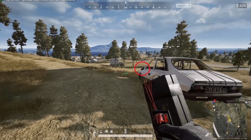 PUBG, c4, xe ô tô, bom