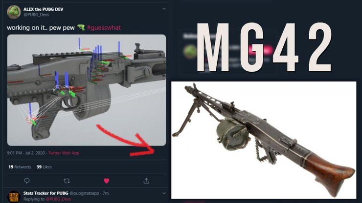 PUBG, SANHOK 2.0, bản đồ. MG42