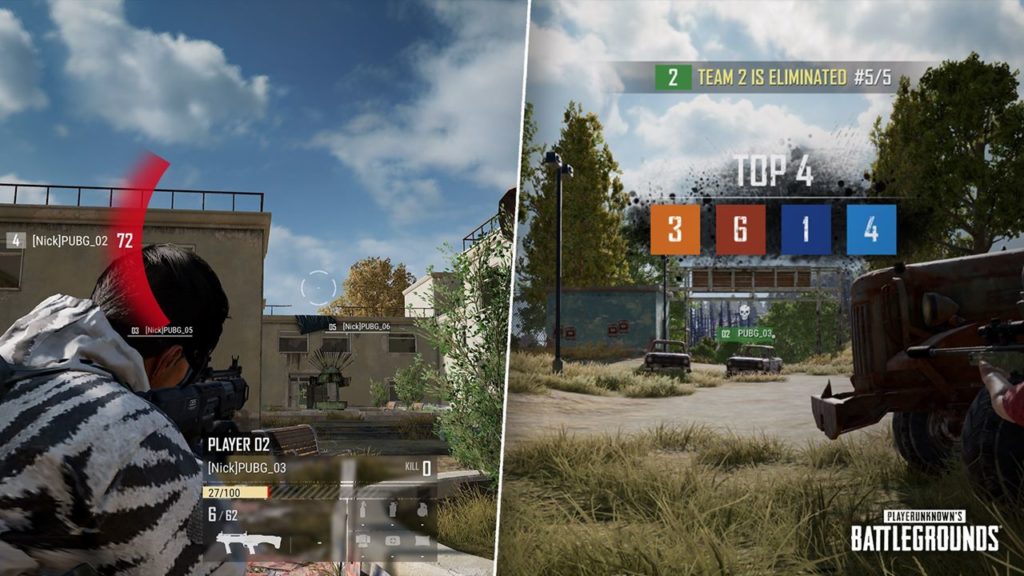 PUBG, màn hình top 4