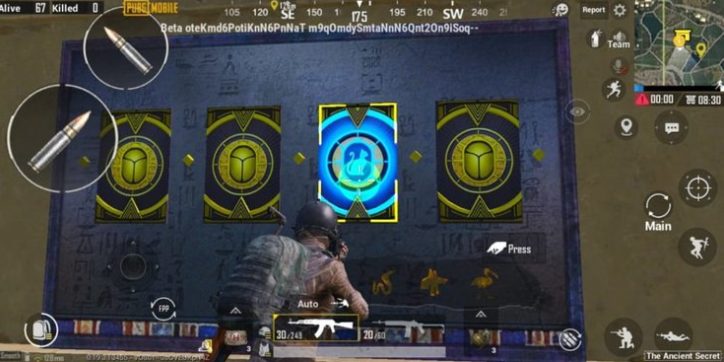 PUBG Mobile, xác ướp, chế độ bí mật cổ đại, boss đền thờ