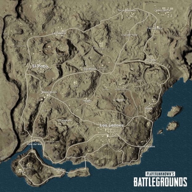 PUBG, bản đồ, Miramar