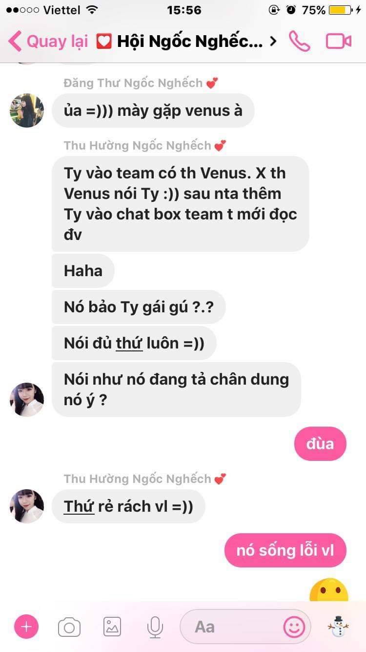 Nói xấu Venus xong vẫn qua lại với anh