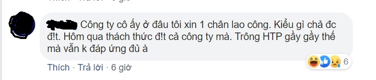Bên cạnh đó là những bình luận cợt nhả hơn