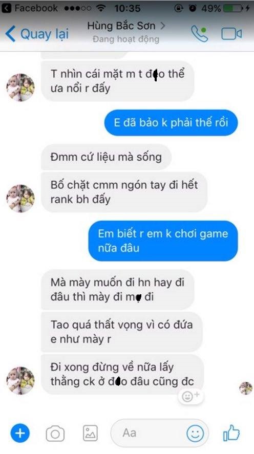Bị anh trai dọa đánh vì ăn phốt