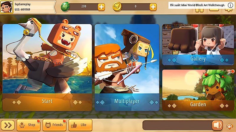 Tải game Mini World Block Art - Vùng Đất Ma Thuật
