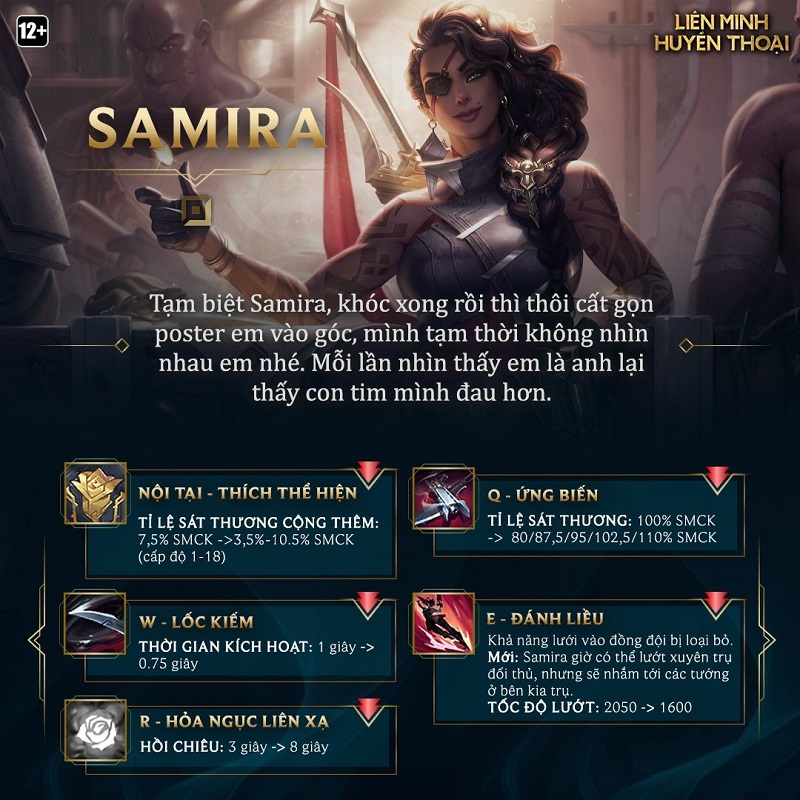 Samira bản cập nhật 11.4