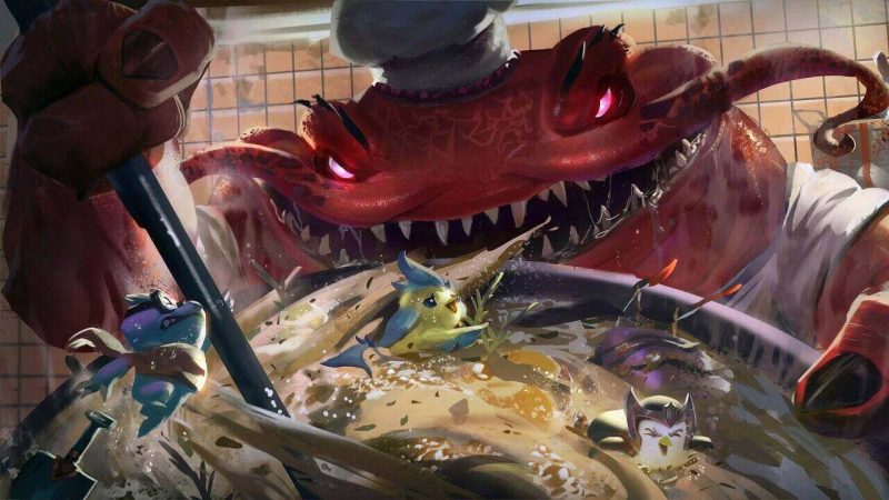 Urgot vẫn tái kích hoạt chiêu cuối trong bụng Tahm Kench