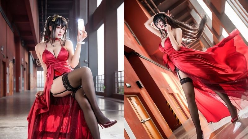 Bỏng mắt với hàng loạt ảnh cosplay nàng Taihou trong game mobile Azur Lane