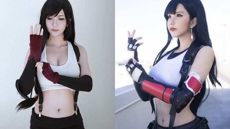 Nữ coser gốc Việt coslay nàng Tifa nóng bỏng trong Final Fantasy, khiến nhiều game thủ phải đổ gục