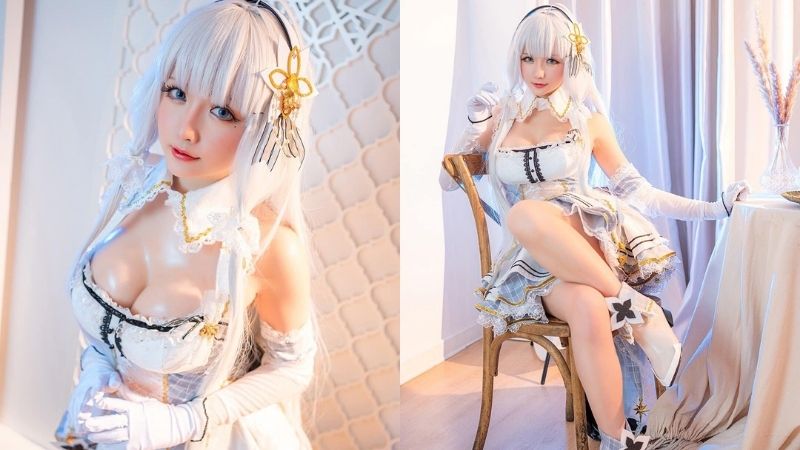 Bộ ảnh cosplay mỹ nhân Azur Lane đẹp như thần Vệ nữ, sở hữu vòng một căng tròn