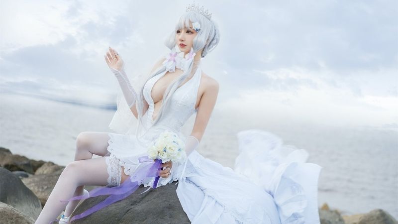 Loạt ảnh cosplay mỹ nhân Azur Lane với bộ áo cưới đầy quyến rũ