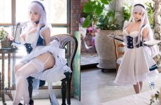 Bộ ảnh cosplay mỹ nhân Belfast trong Azur Lane khiến người xem phải bỏng mắt