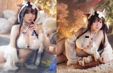 Bộ ảnh cosplay mỹ nhân Kashino trong Azur Lane với bộ đồ bơi mát mắt, khoe body nóng bỏng