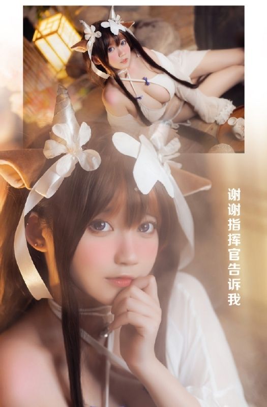 Bộ ảnh cosplay nàng Kashino với bộ đồ bơi trắng tinh khôi vô cùng quyến rũ của nữ coser @SharkSAME