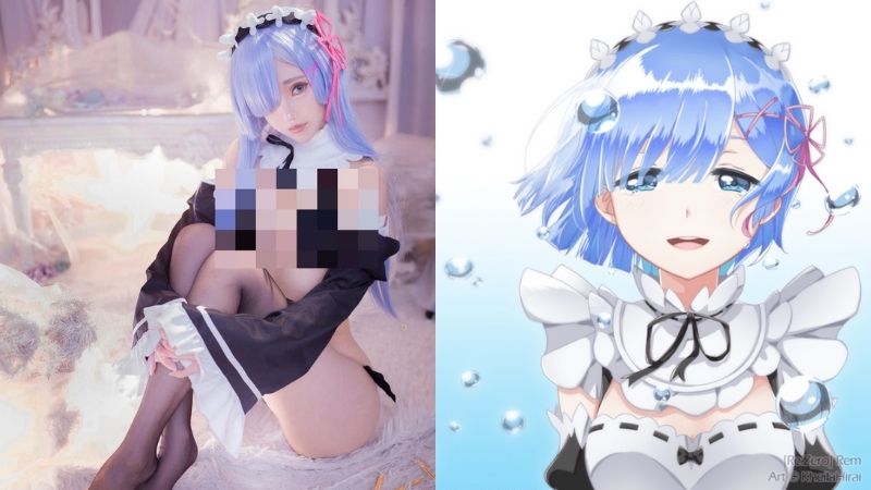 Chảy máu cam với loạt ảnh cosplay nàng hầu Rem trong Re:Zero đầy gợi cảm