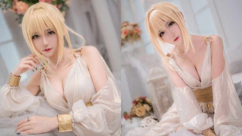 Màn cosplay Nero trong Fate/Grand Order với vòng một "lả lơi" khiến bao anh em phải bỏng mắt