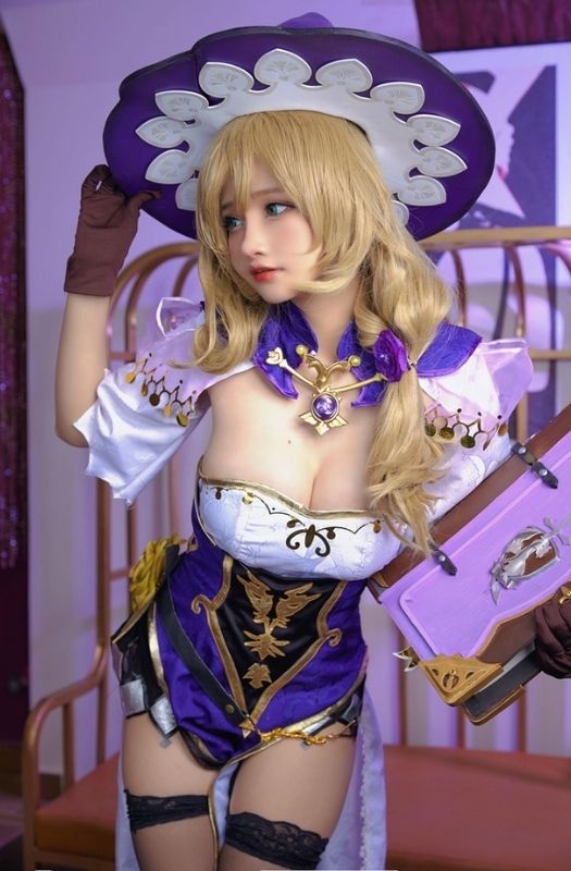 Bộ ảnh cosplay Lisa trong Genshin Impact phiên bản tâm hồn to đẹp